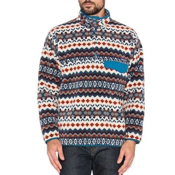 Patagonia Synchilla Snap-T Fleece Pullover in Cliff / Underwater Blue Size S - Picture 1 of 10